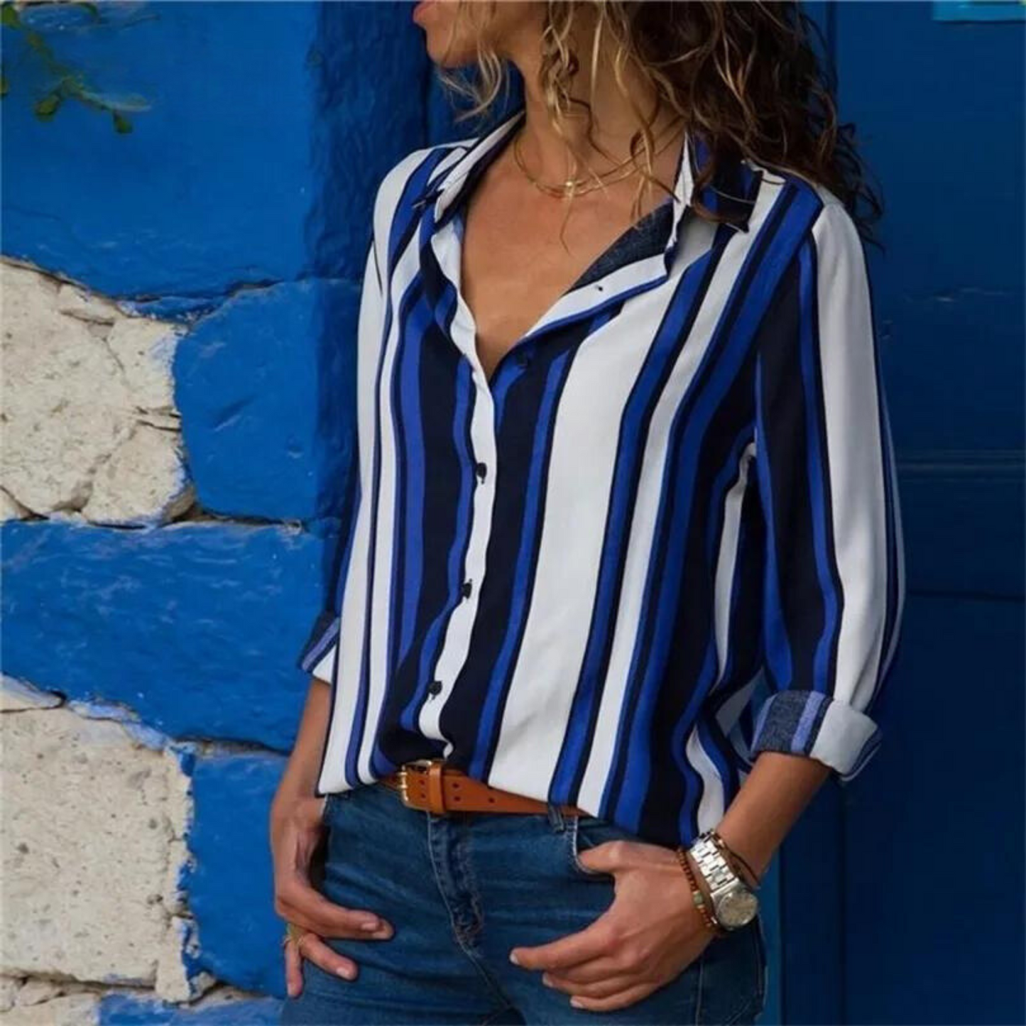 Casuele Gestreepte Estelle Blouse