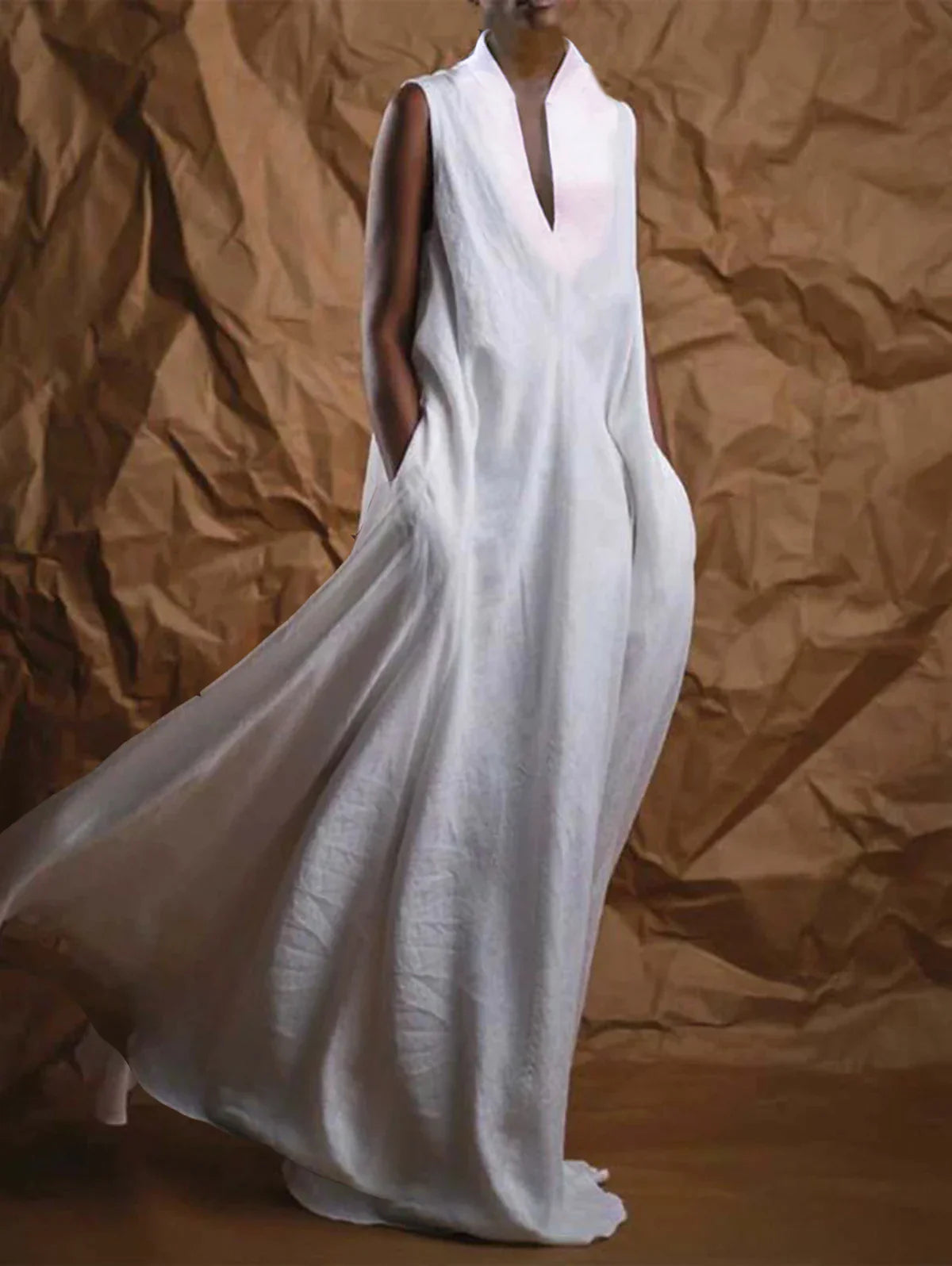 Elegante Maxi Jurk voor Vrouw Lang en Stijlvol