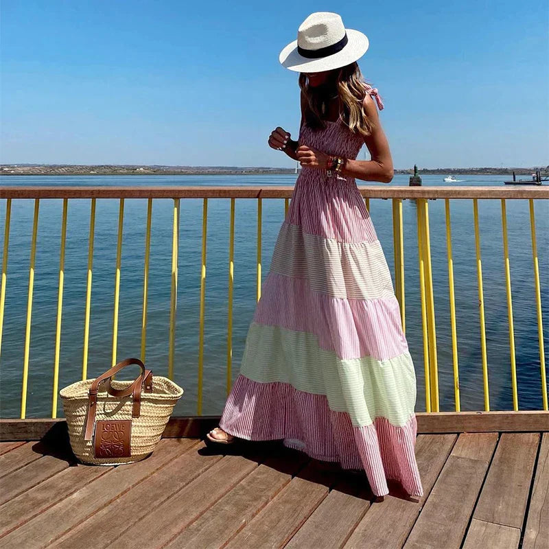 Boheemse Maxi Jurk Zomerjurk Vrouw