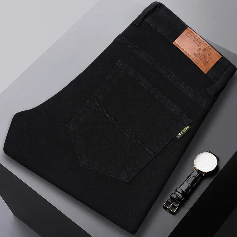 Heren Casual Jeans – Slim Straight Comfort Fit
