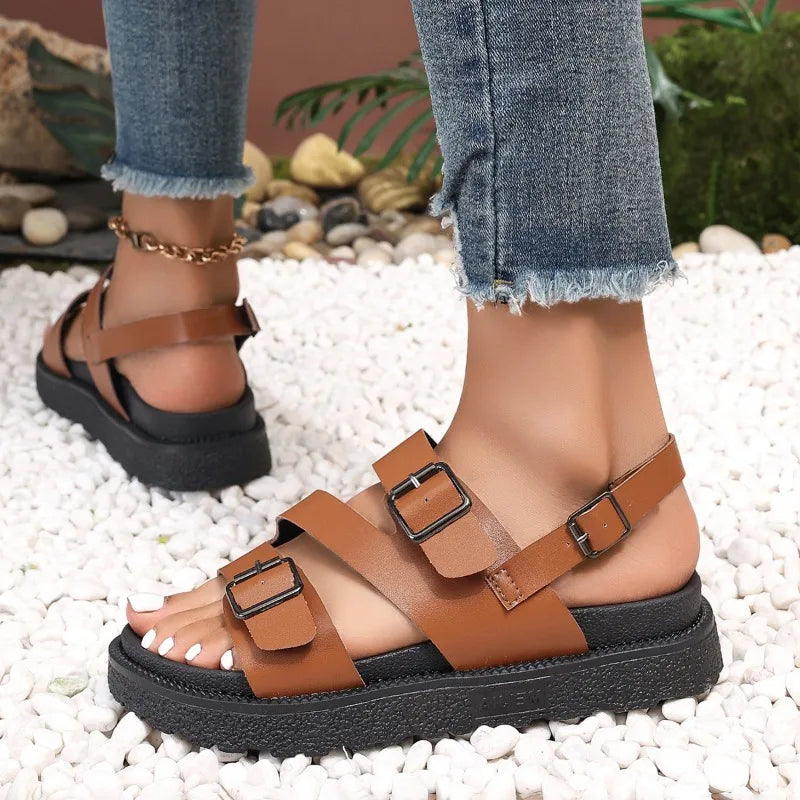 Sandalen voor Senioren met Anti-Slip Zool Comfortabel Vegan
