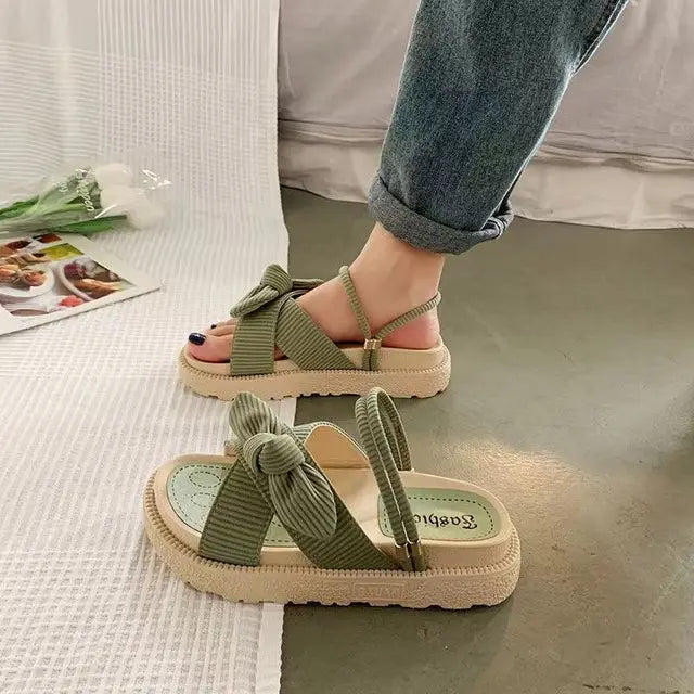 Espadrille Sandalen Bruin met Wikkelbanden
