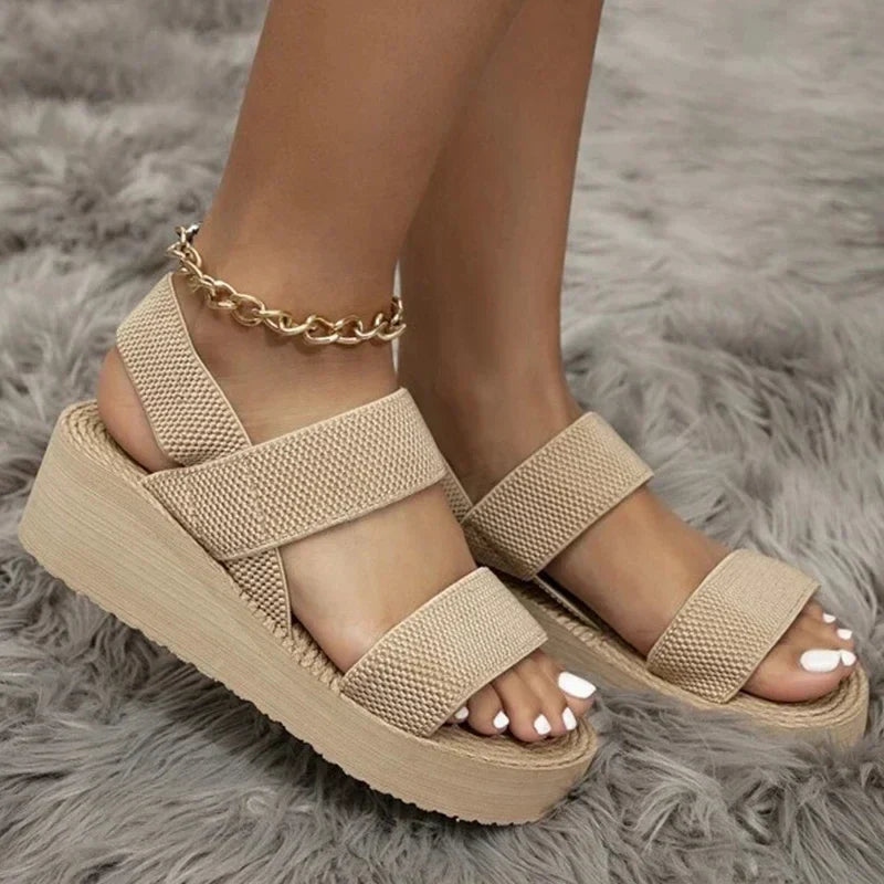 Dena Stijlvolle Slingback Sleehak Sandalen