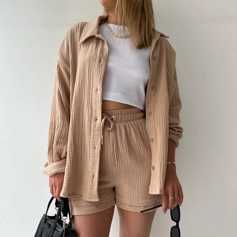 Dames Modeset 2-Delig Comfortabel Jurk en Broek