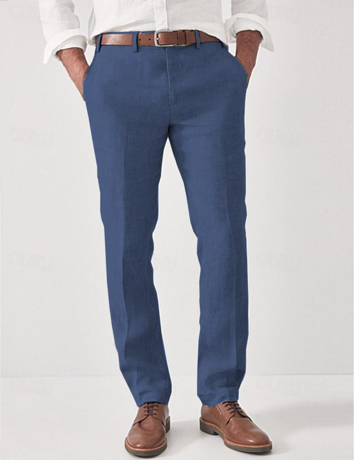 Linnen Herenbroek Comfortabel Zomerse Stijl
