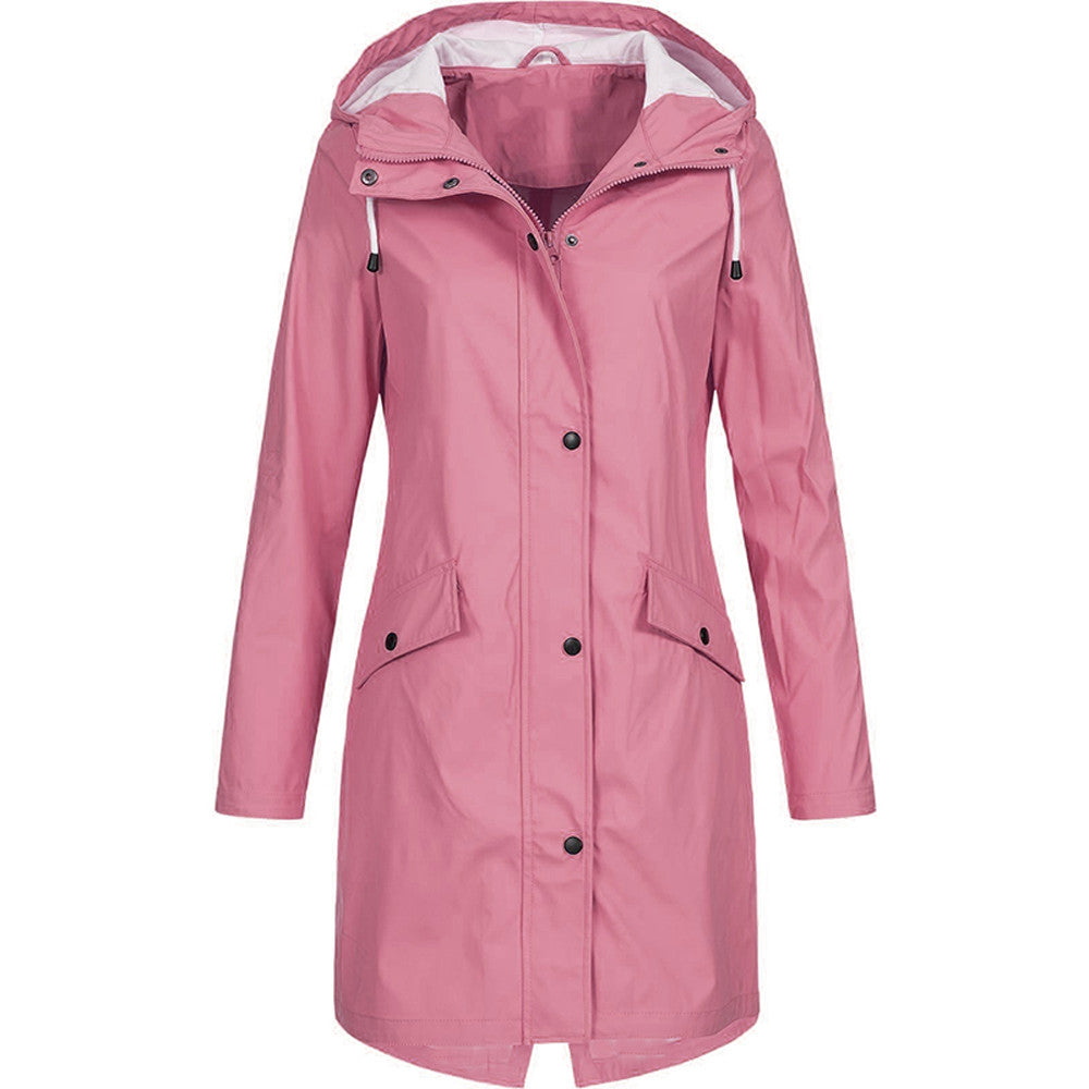 Dames Regenjack Waterdicht en Moderne Stijl