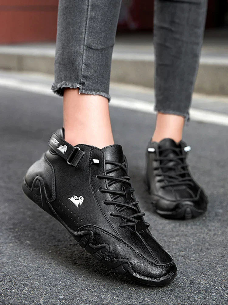 Leren Winter Sneakers Warm en Veelzijdig