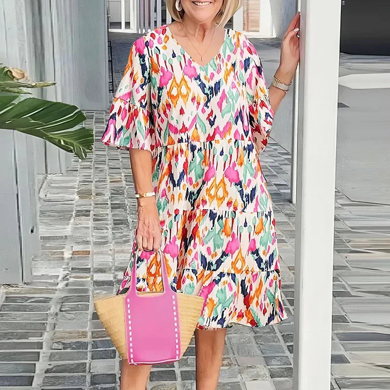 Bohemien Feestjurk Zomerse Maxi Jurk Los Vrouwenmodel