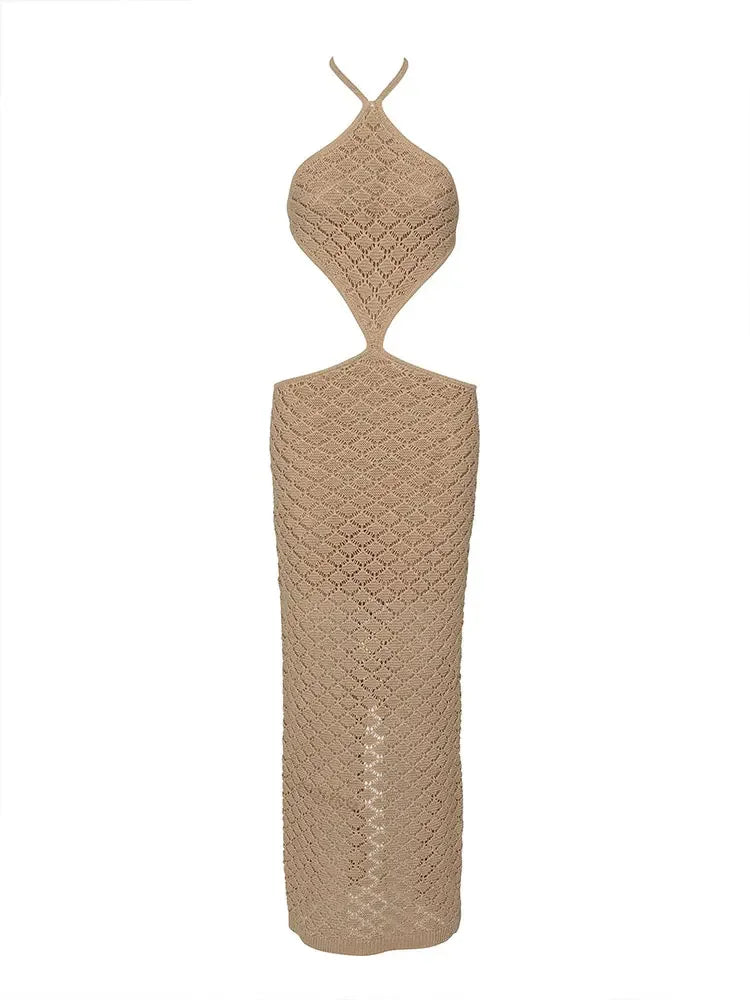 Zomerjurk Backless Halternek Cut-out DetailSexy