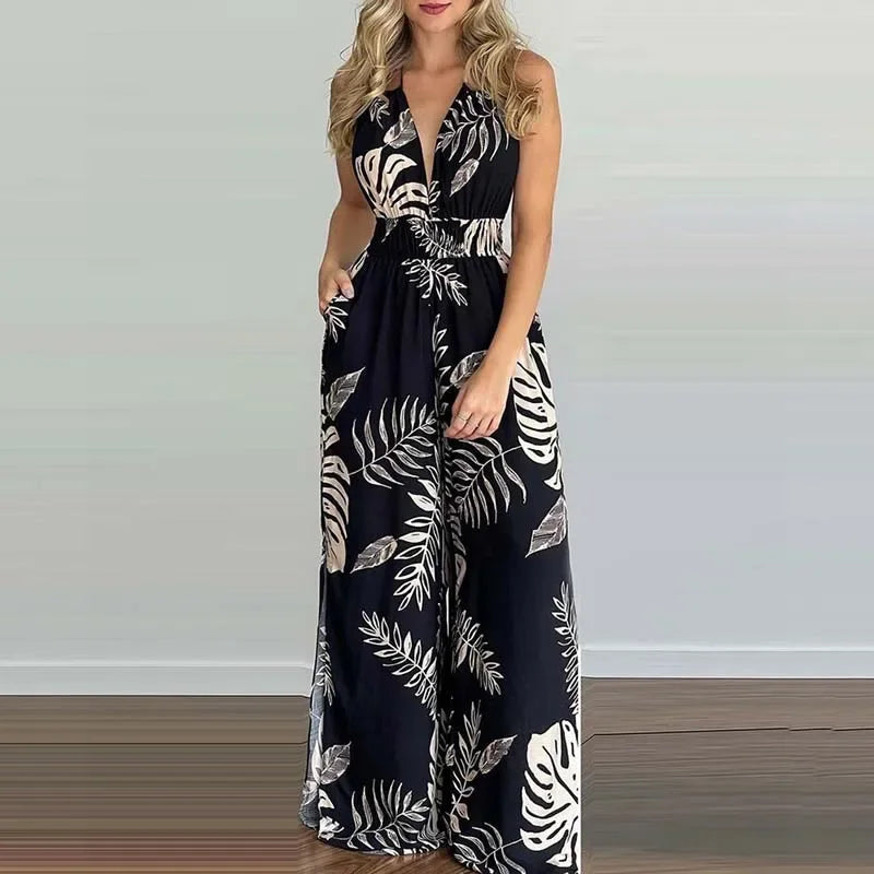 Jumpsuit Zonder Rug Elegante Zomer Jurk