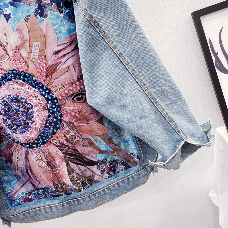 Dames Oversized Spijkerjasje Lynn Lange Leren Look