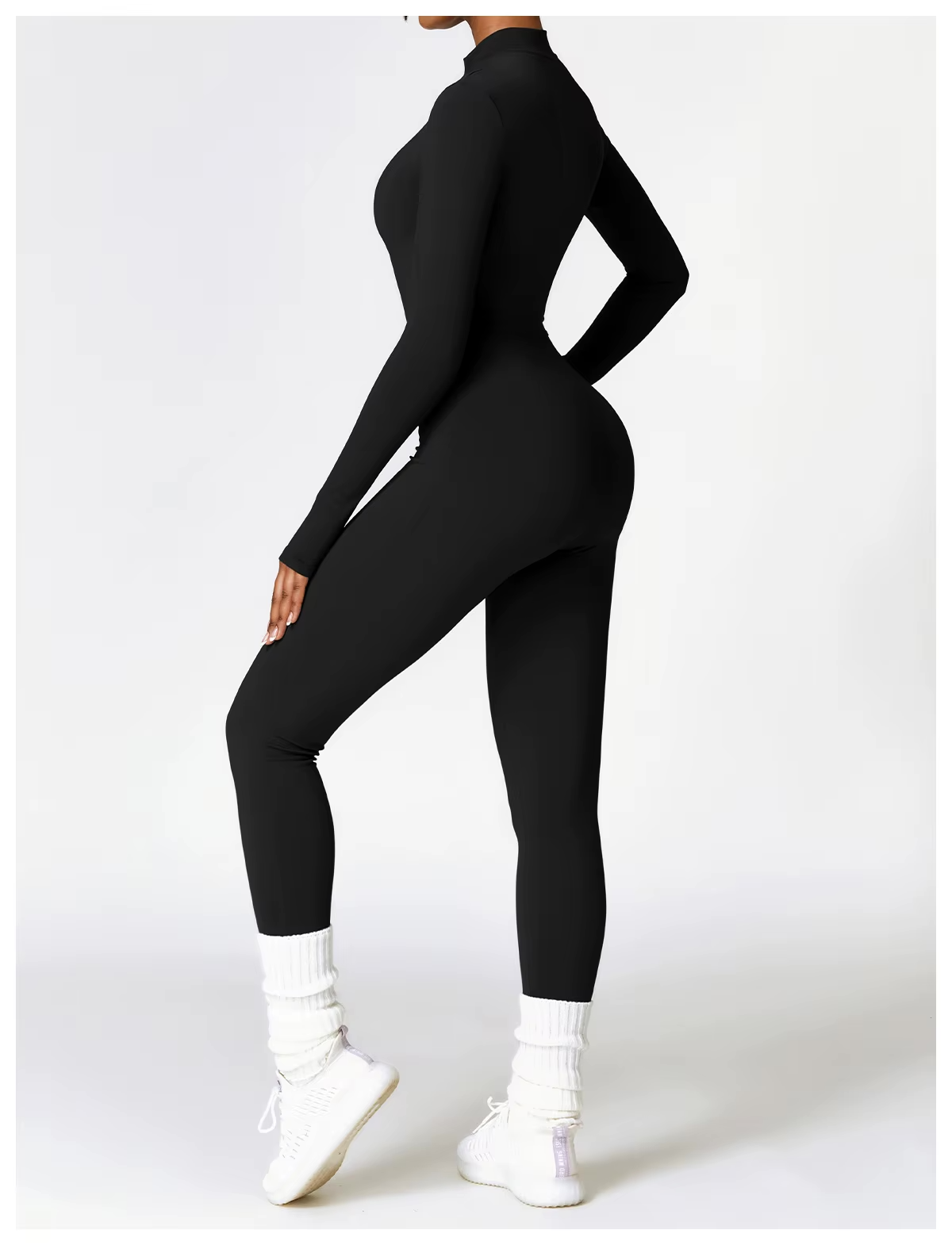 Warme Winterjumpsuit Fleece Gevoerd Stretch Stof