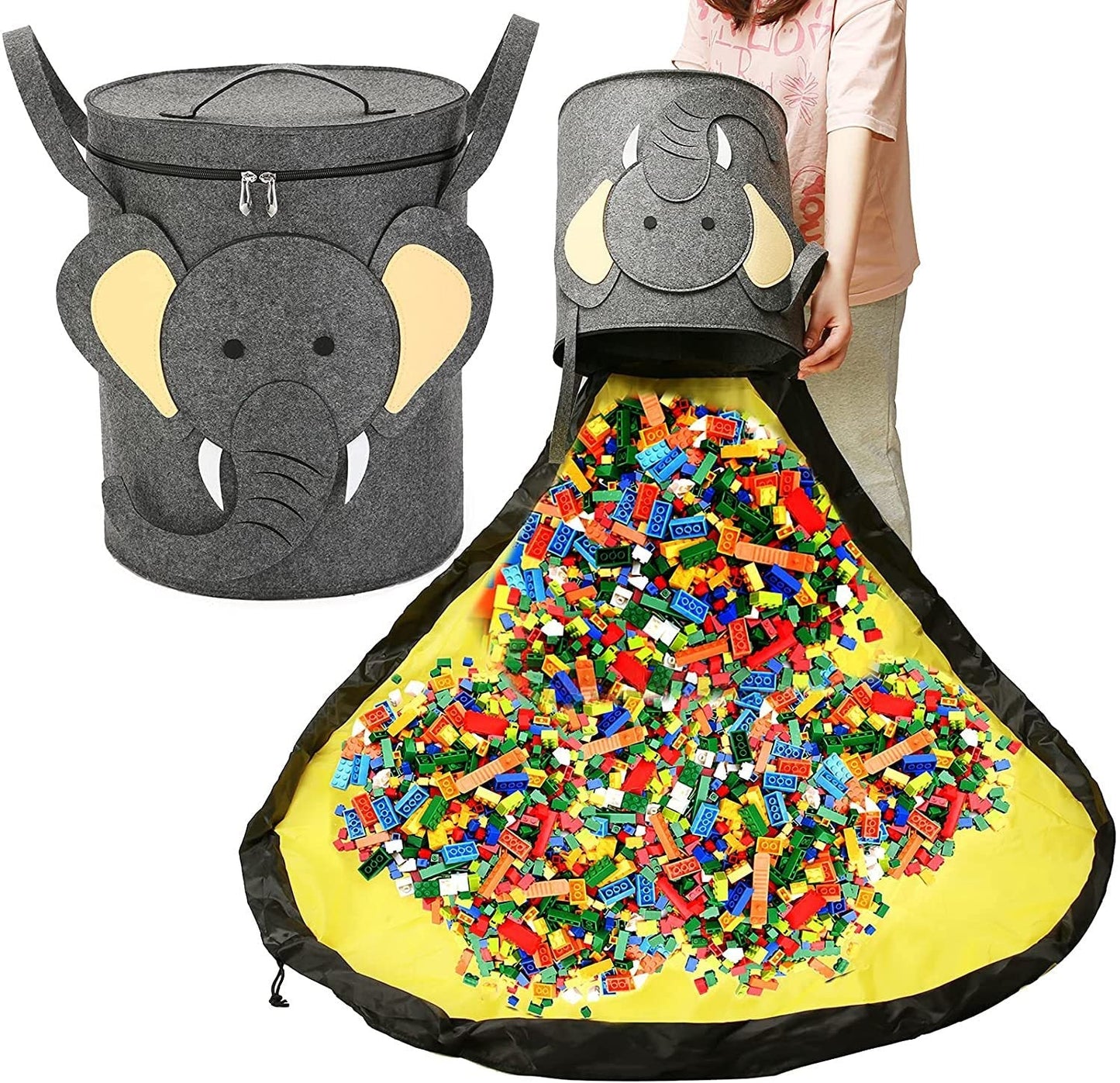 Speelkleed met Opbergmand Lino voor Kinderkamer