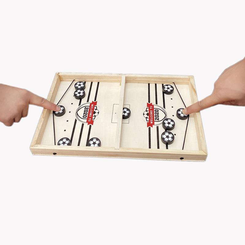 Tafelvoetbal Sjoelen 2-in-1 Speeltafel voor Thuisgebruik