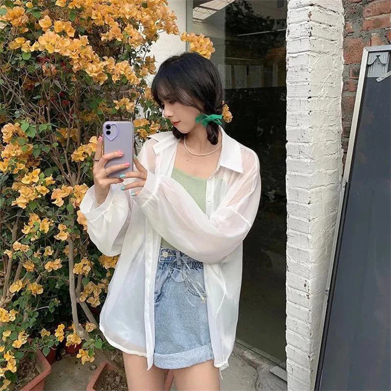 Luchtige Zomerbries Chiffon Blouse voor Stijlvolle Dames