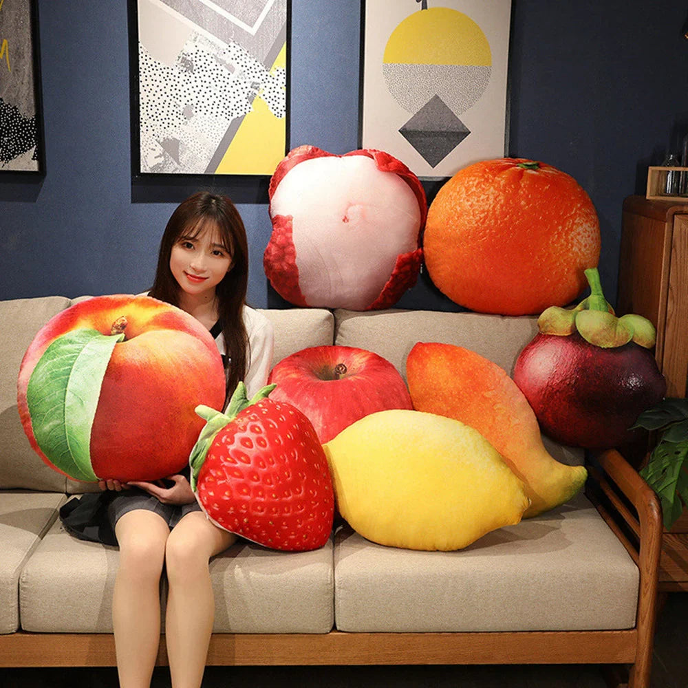 Zachte Pluche Fruit Kussen Cuddle