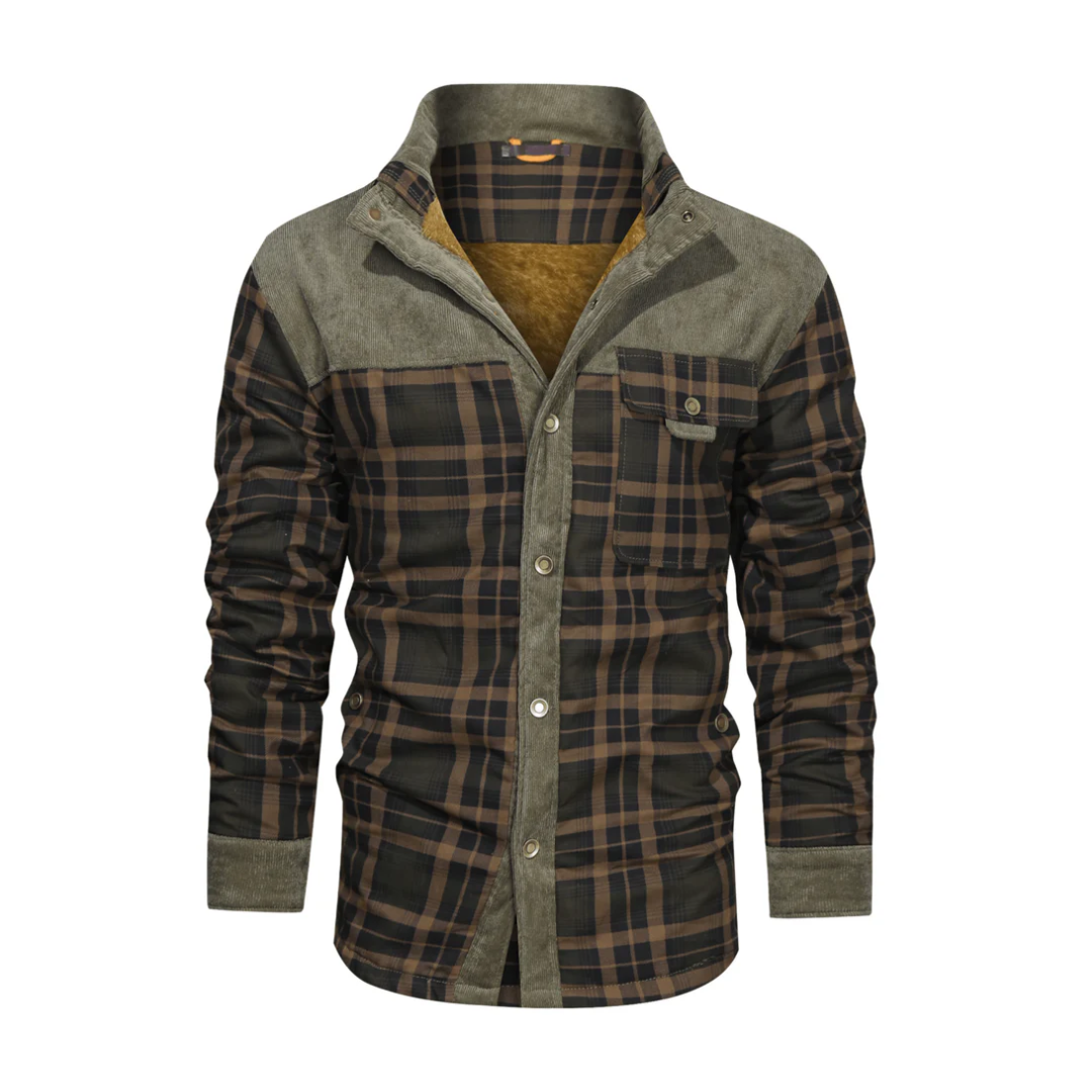 Mannen Outdoor Jas Waterdicht Geruit