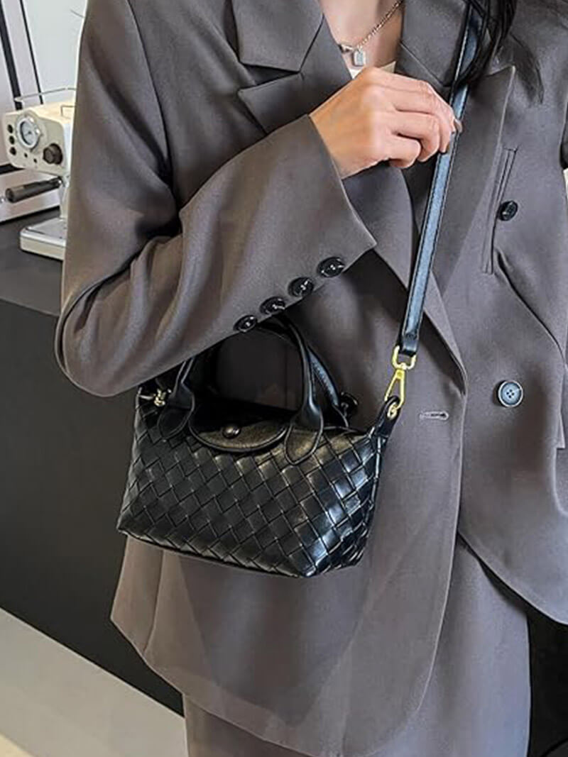 Kunstleer Mini-Tas Gevlochten Stijl Accessoire