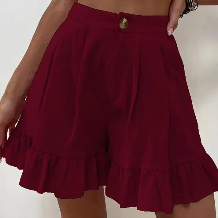Vrouwelijke Geplooide Short Casual Zomerbroek