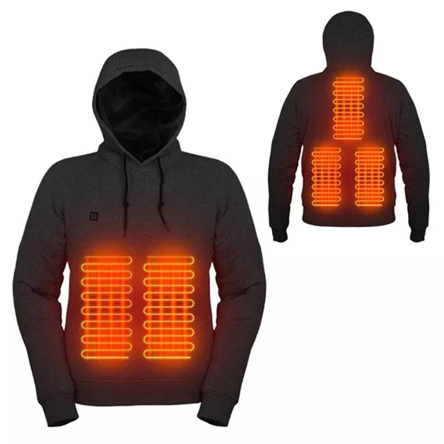 Verwarmde Hoodie Unisex Therma Isolatie