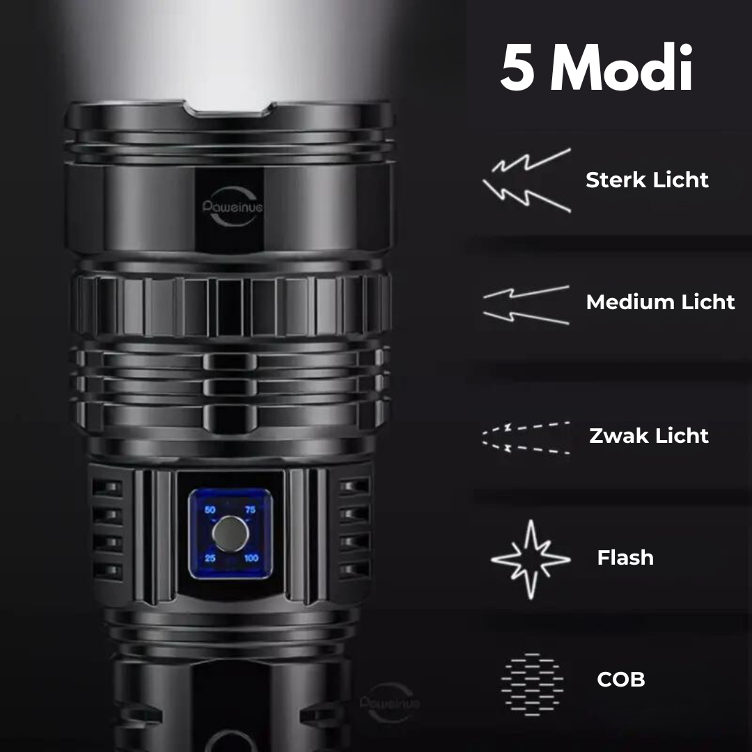 Krachtige LED Zaklamp Tactisch Waterdicht