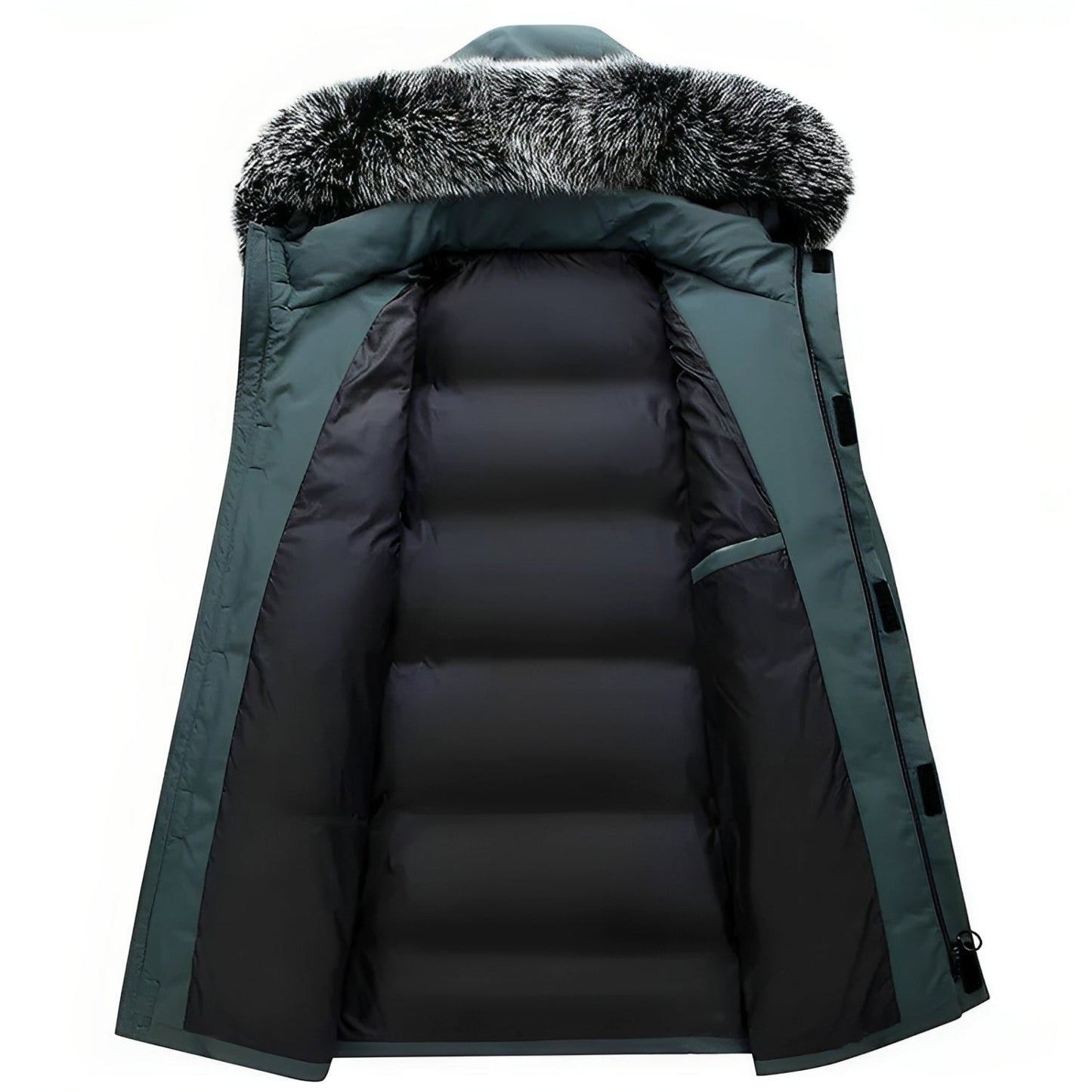 Warme Winterjas met Capuchon en Imitatiebont