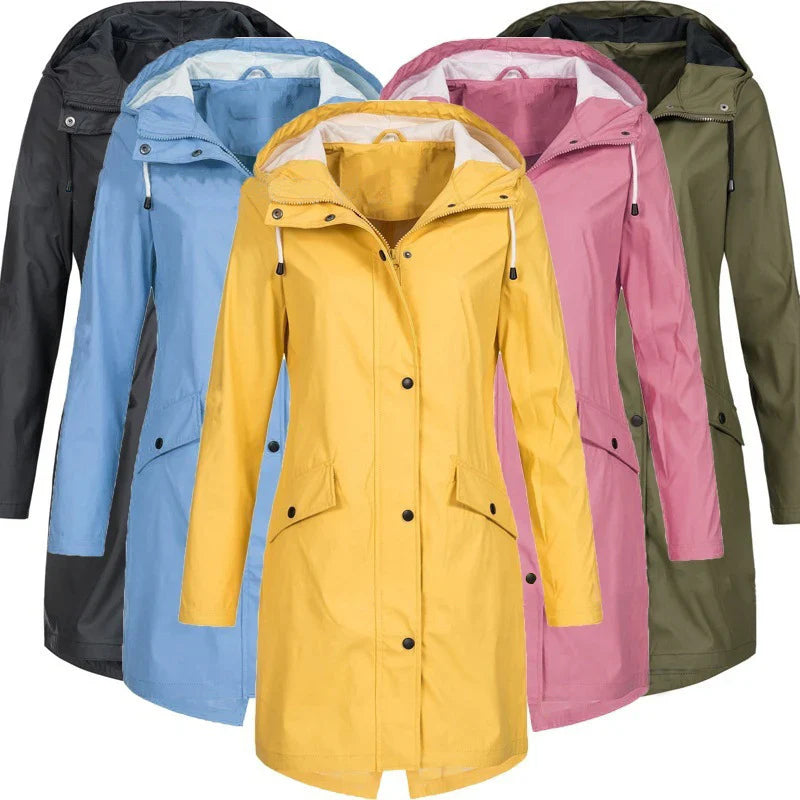 Dames Trenchcoat Waterdicht Winddicht Regenjas