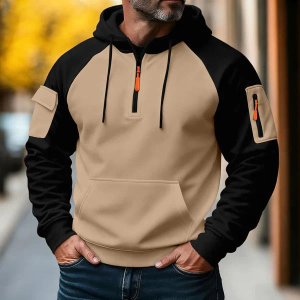 Trui met rits Heren | Hoodie met Sportieve Look