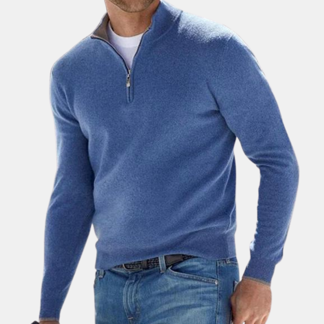 Heren Trui Halve Rits Warm en Comfortabel - Mode Vibes