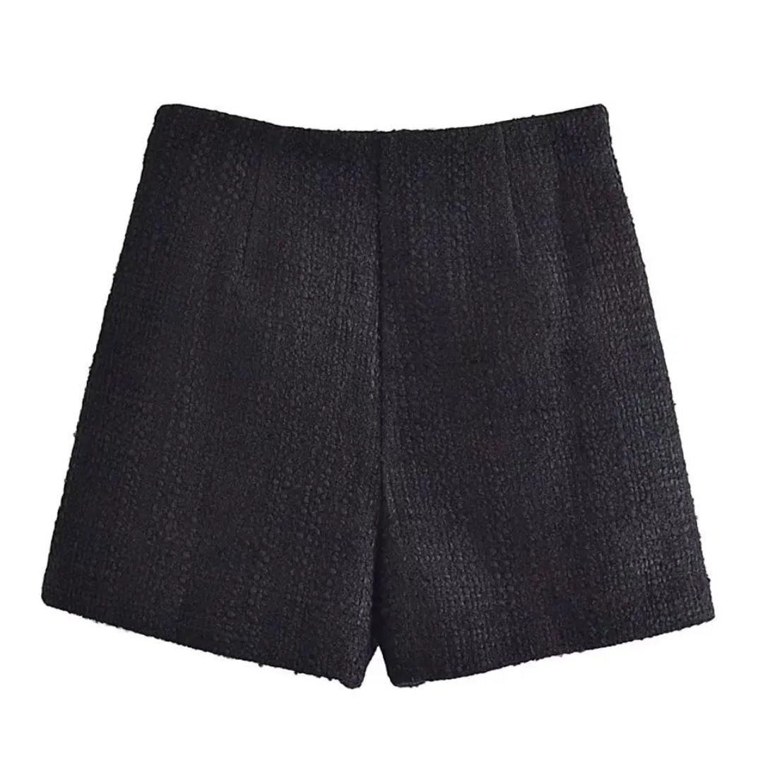 Tweed Short Vintage Stijlvol Korte Broek