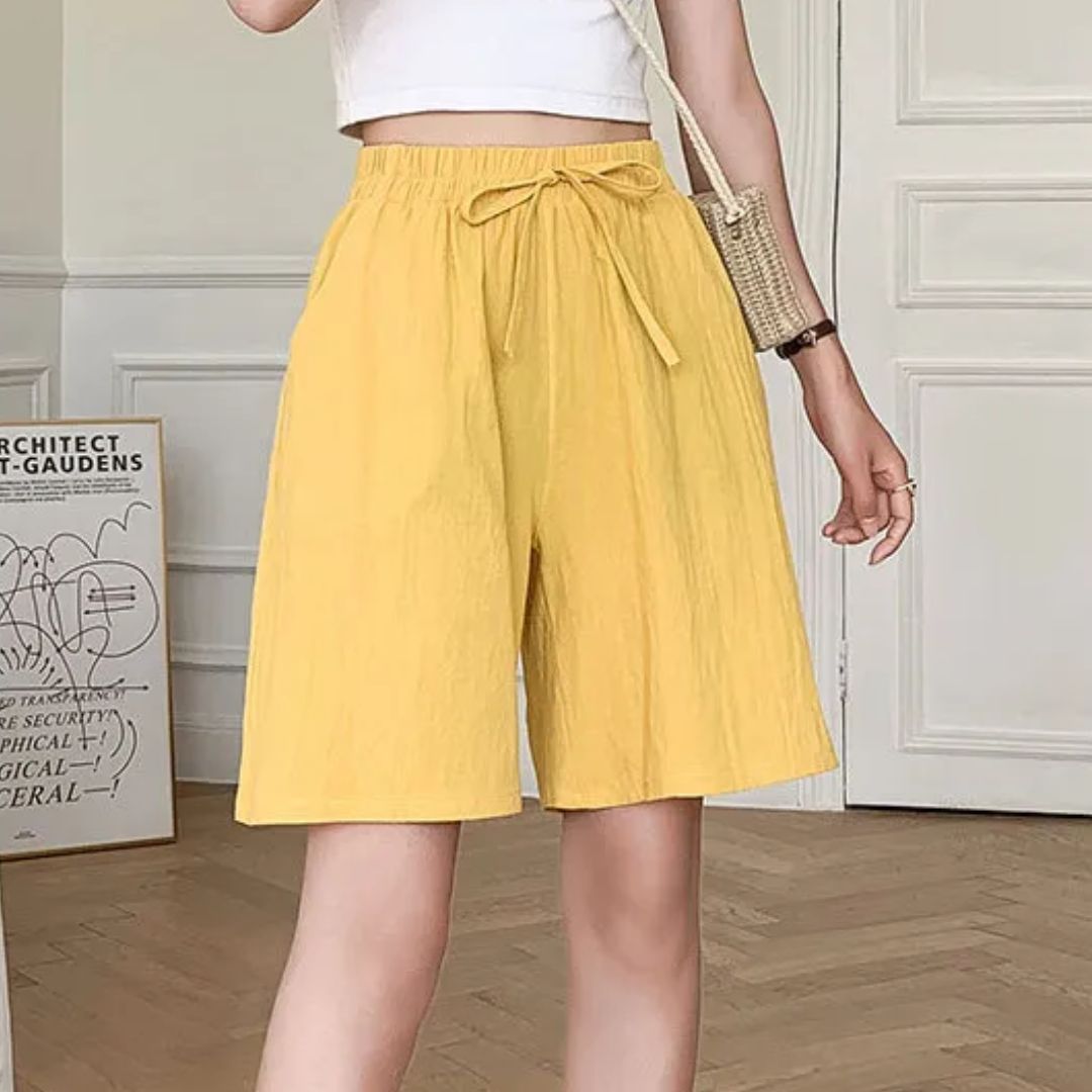 Zomershort Vrouw Losse Fit Casual Mode