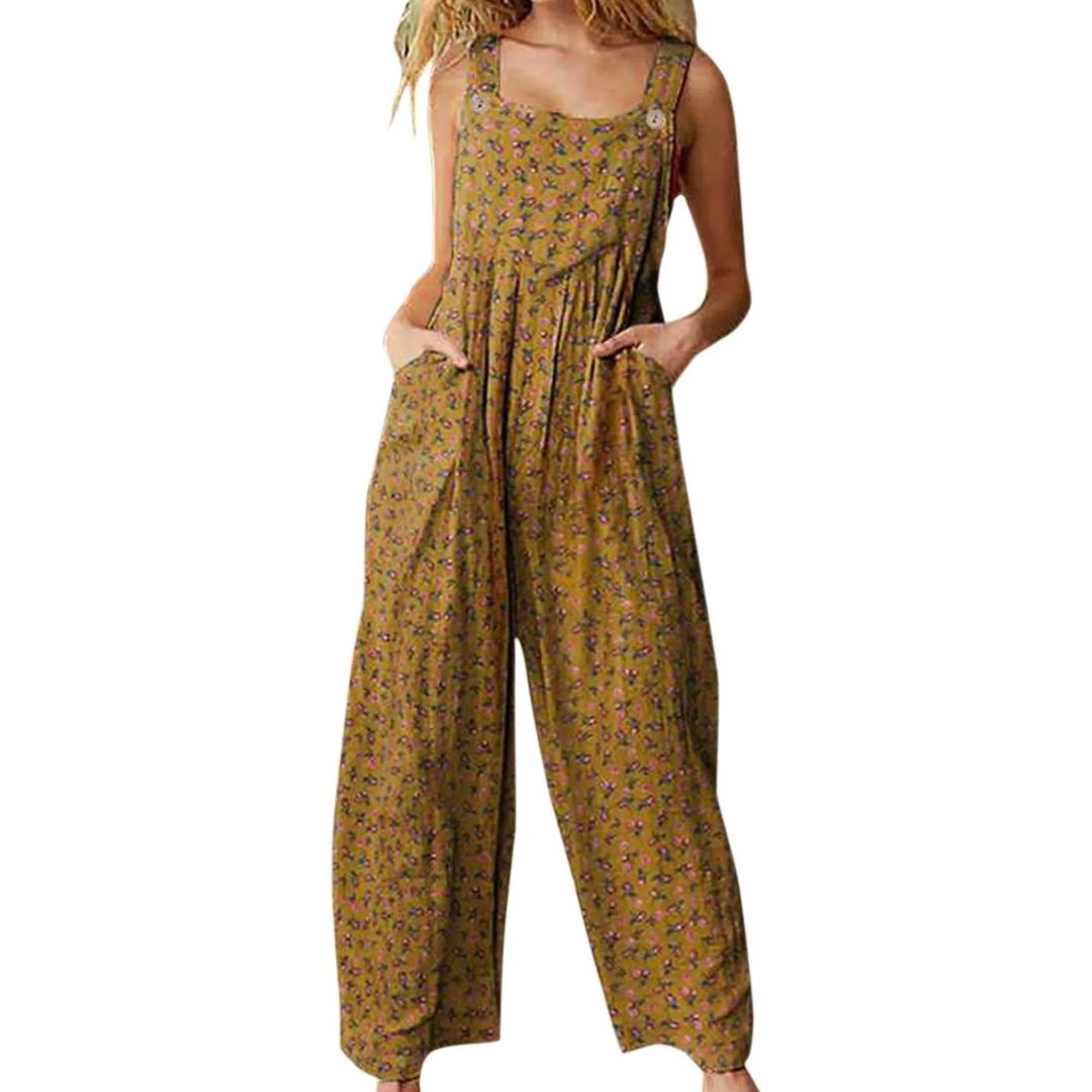 Vrouwelijke Jumpsuit Casual Vintage Stijl