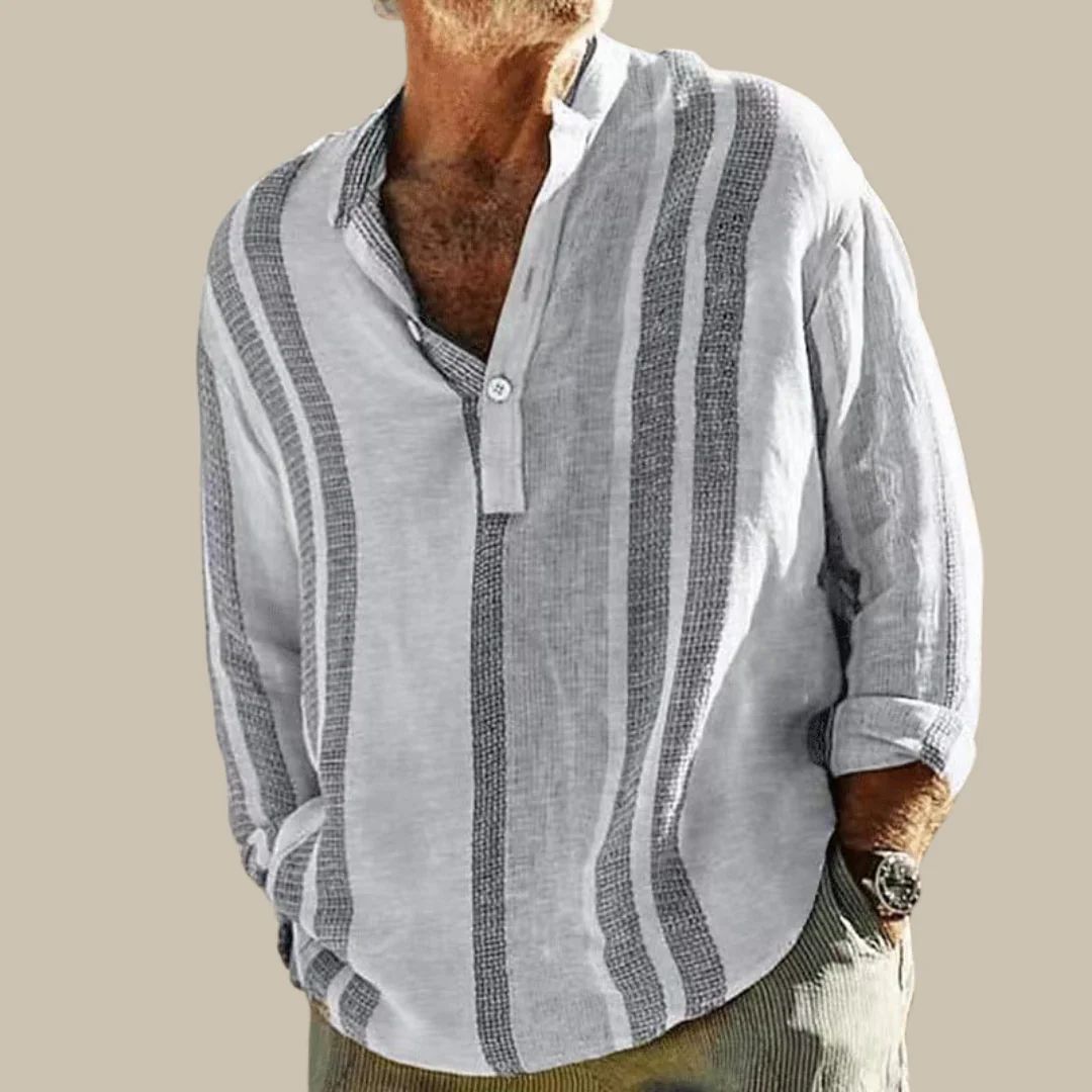 Herenshirt Gestreept Stijlvol Overhemd