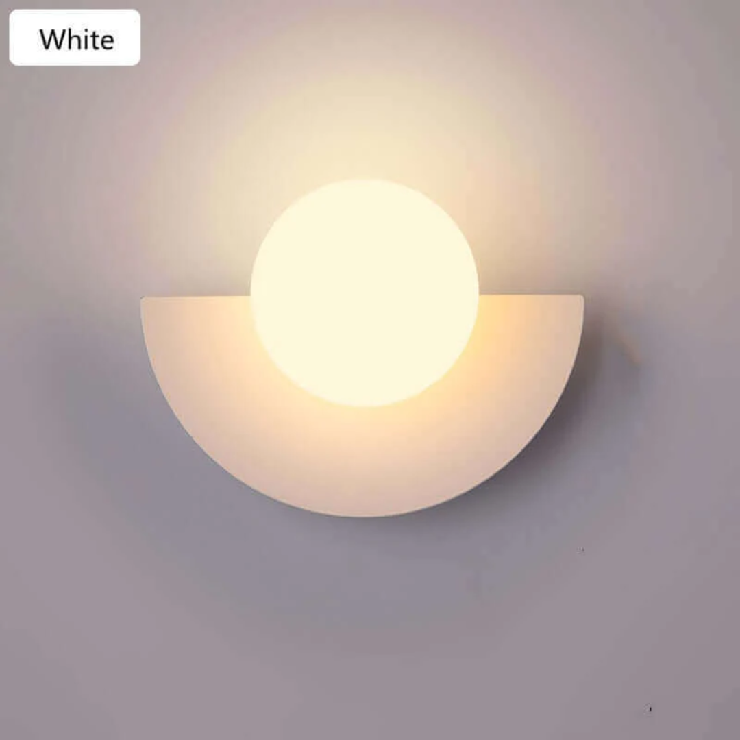 Halve Maan Wandlamp Metalen Luna Design