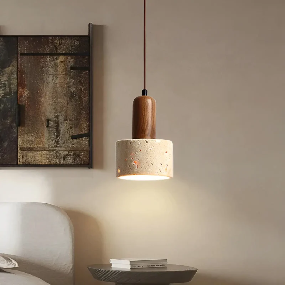Wabi-Sabi Plafondlamp Japans Design Zacht Licht