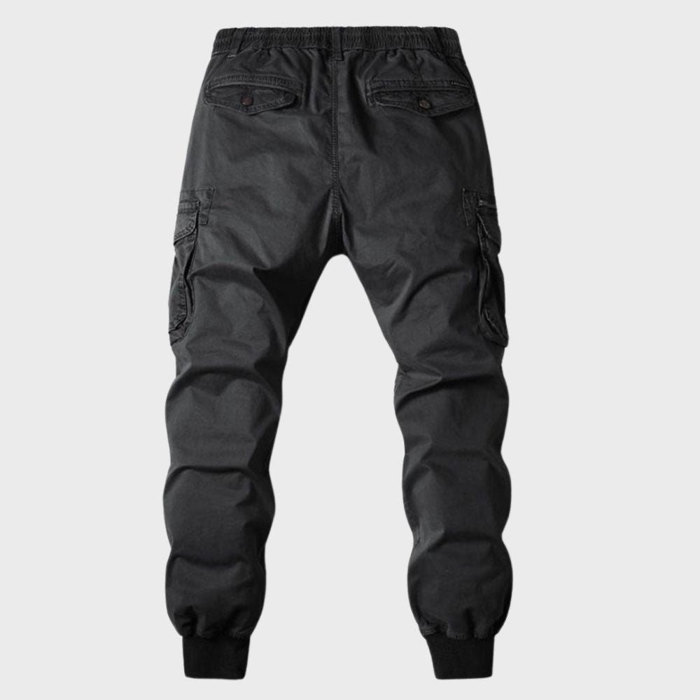 Heren Joggers Cargo Broek Zwart Titan Stijl