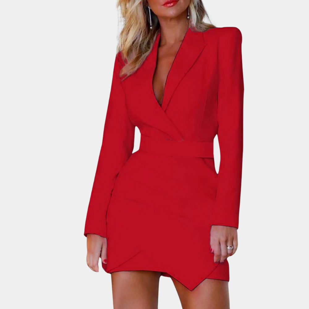 Luxe Blazerjurk Elegante Klasieke Jurk voor Vrouw