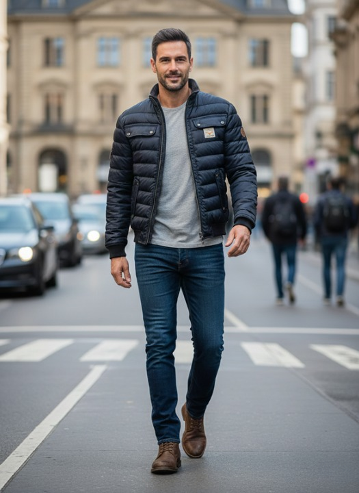 Bastiaan | Modern gewatteerd herenjack