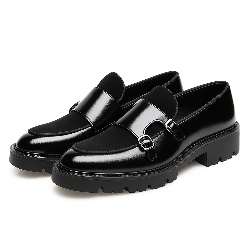 VogeLuxe | Chunky Monk Strap Loafers voor Heren 5