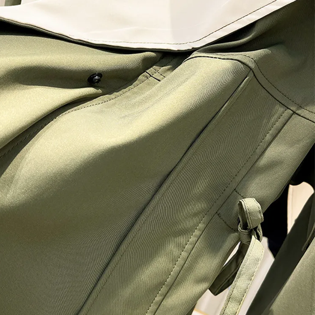 VogeLuxe | Dames Cape Revers Korte Jas met Hoge Kraag 8