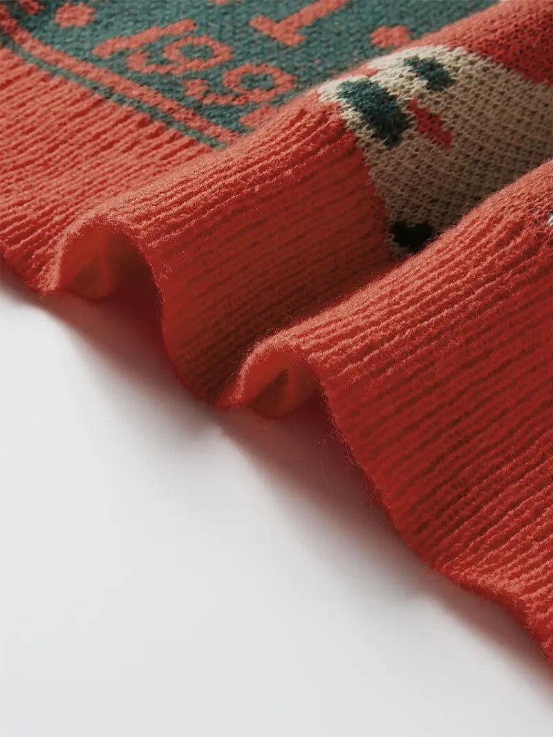 VogeLuxe | Feestelijke patchwork kersttrui voor dames 8