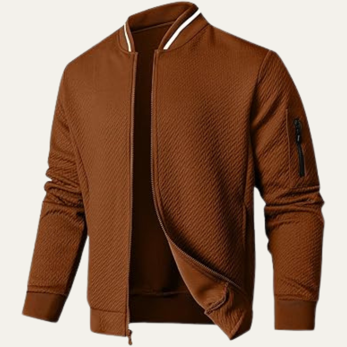 VogeLuxe | Heren Slim Fit Diamond Quilted Bomber 5