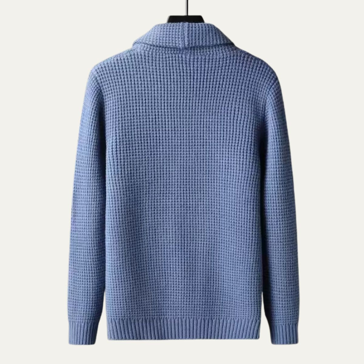 VogeLuxe | Herenvest met sjaalkraag en textuur 4