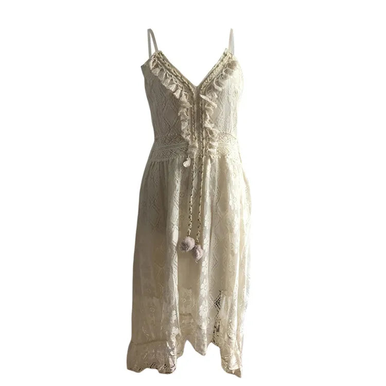 Zephyr Zomerse Dames Kant Boho Stijl Lange Jurk