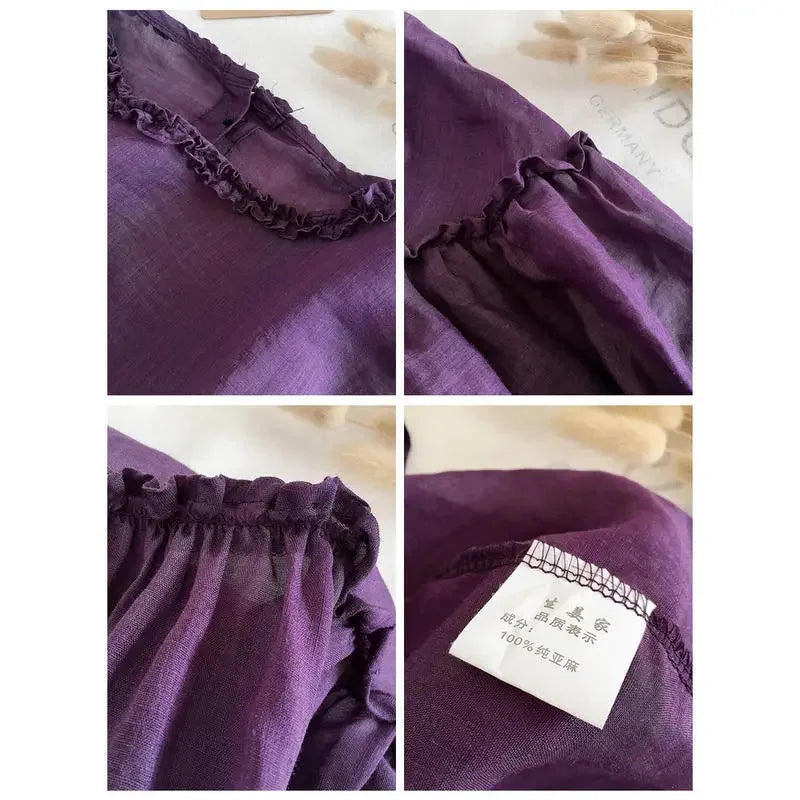 Elegante Koreaanse Stijl Zomerblouse