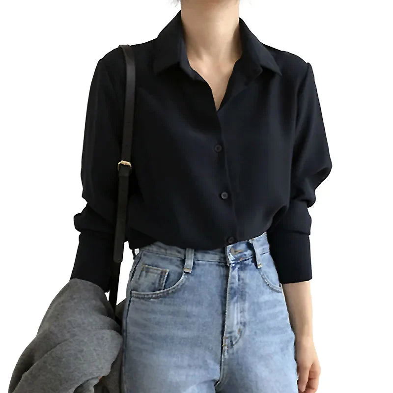 Lente Liefde Elegante Chiffon Blouse