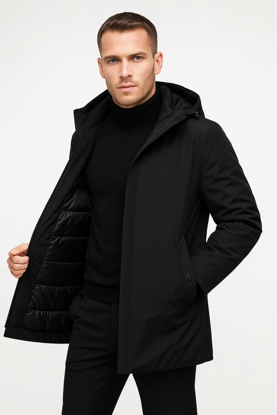 Waterdichte Parka Heren Met Capuchon Warm en Comfortabel