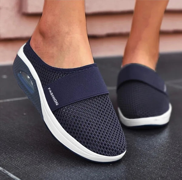 Wendy Dames Sandalen | Orthopedisch, Ademend Beige Sleehak 7
