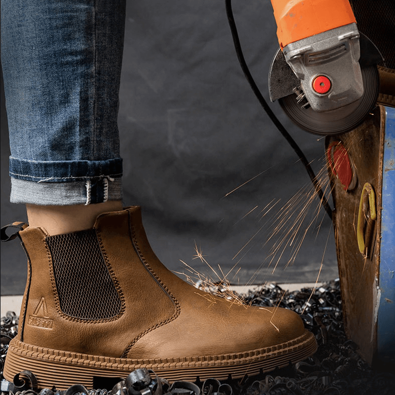 Werkschoenen Heren | Veiligheidsschoenen | Instapmodel met gripzool & stabiele bescherming