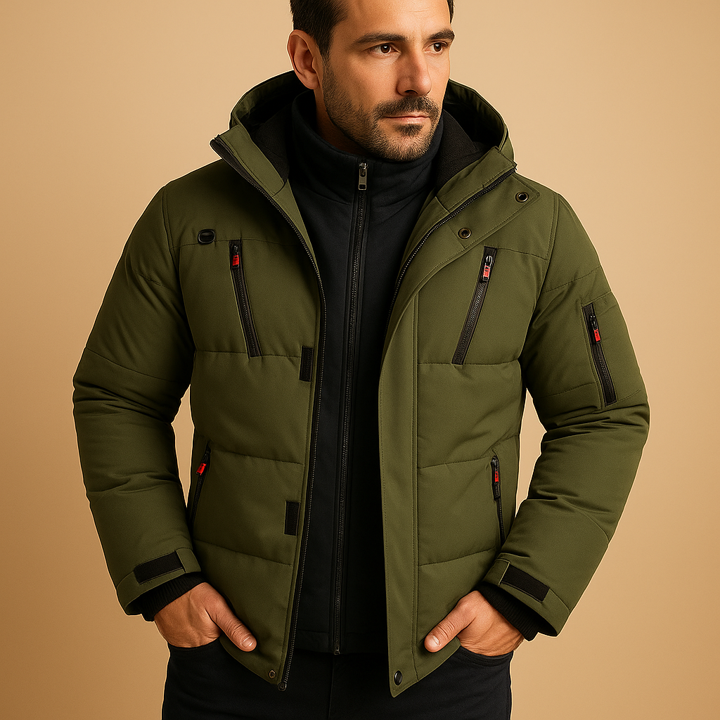 Heren Winterjas Waterdicht Warm Isolatie Moderne Snit